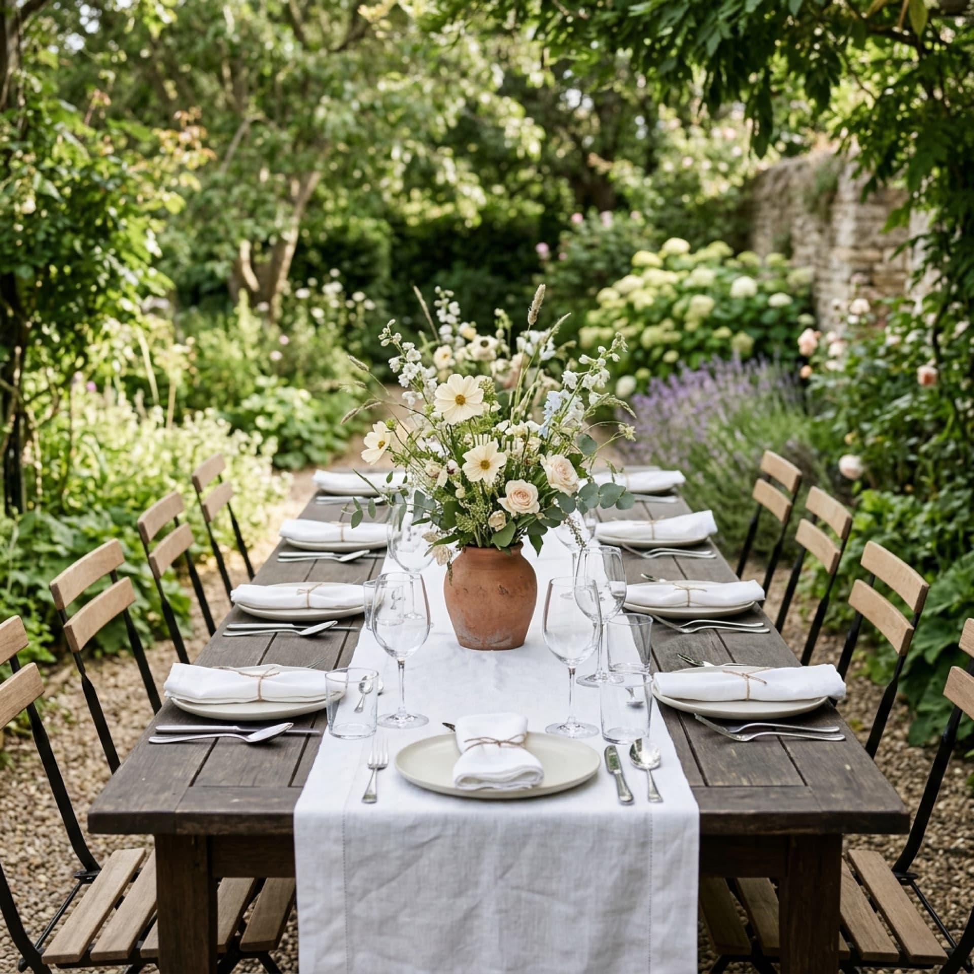 Gartenparty Atmosphäre